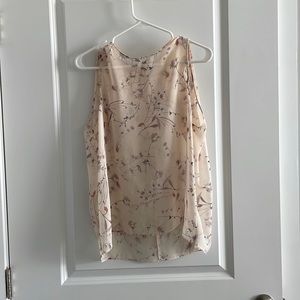 MANGO Sheer Floral Top Sz 6